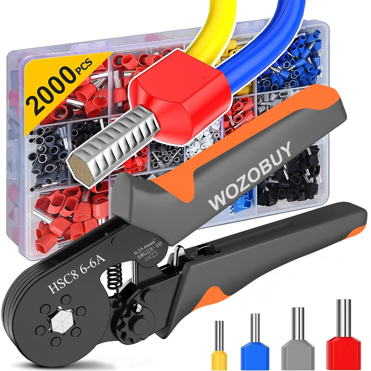 Tube Terminal Crimping Tools Ferrule Crimping Pliers HSC8 2 hsc8crimptool