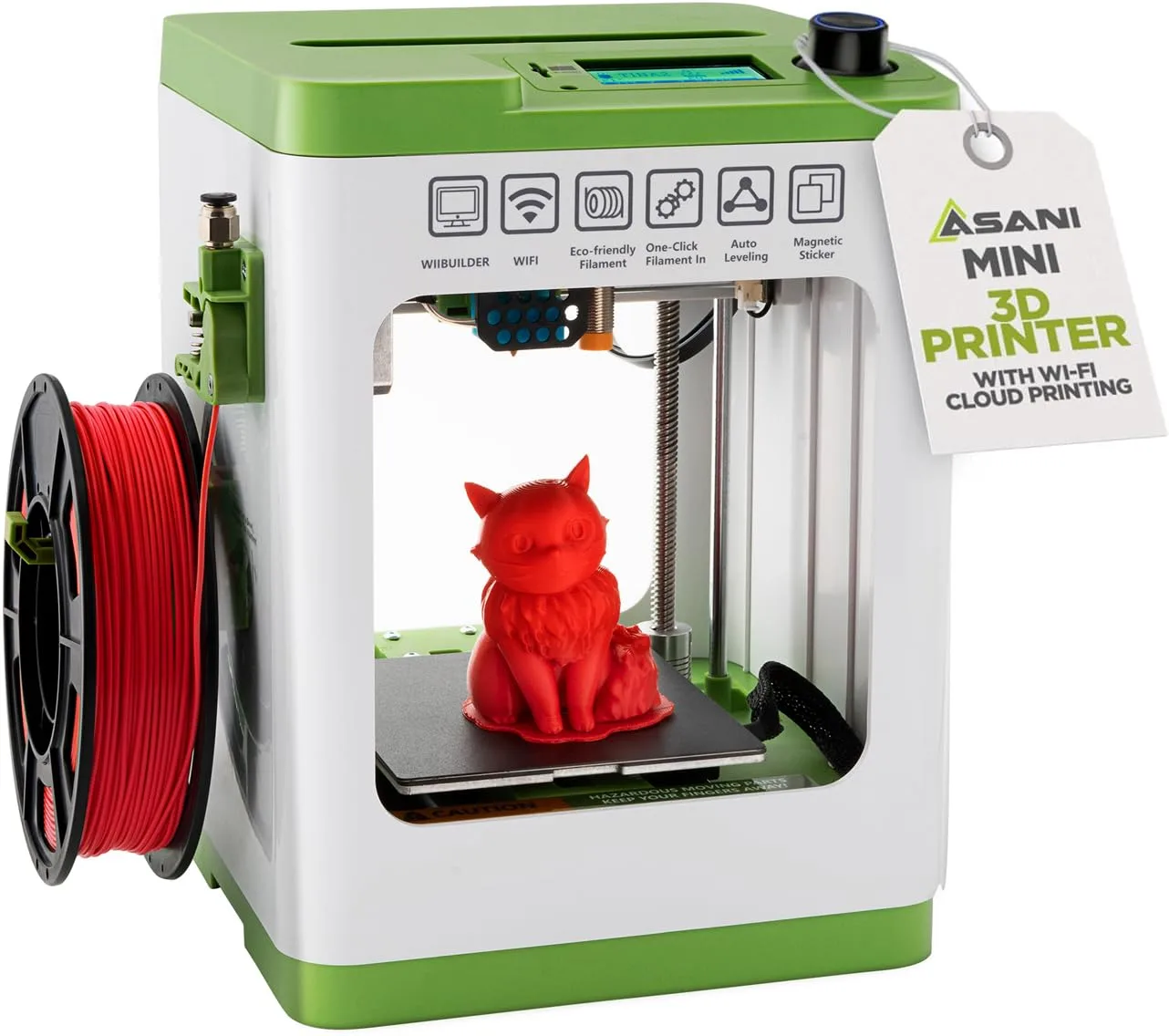 Fully Assembled Mini 3D Printer for Kids and Beginners - Complete Starter Kit with Auto Leveling 3D Printing Machine, 10M PLA Filament, and SD Card - WiFi 3D Home Printer for MAC, Windows, and Linux 1 Fully Assembled Mini 3D Printer for Kids and Beginners - Complete Starter Kit with Auto Leveling 3D Printing Machine, 10M PLA Filament, and SD Card - WiFi 3D Home Printer for MAC, Windows, and Linux