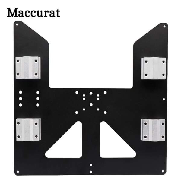 4mm Thickness Black Upgrade Hotbed Bracket Support Y Carriage Anodized Aluminum Plate For 220X220 Prusa I3 3D Printer parts