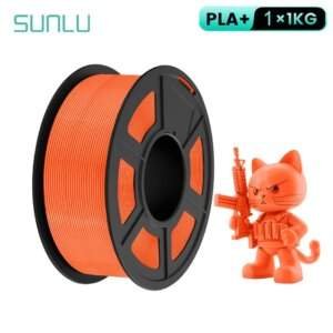 SUNLU 1Roll PLA Plus/Clear Filament 1.75mm +/- 0.02 mm 1kg Spool (2.2lbs) Neatly Arranged No Knot Filament Fit Most FDM Printer