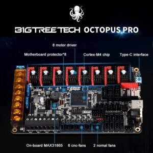 BIGTREETECH Octopus Pro 3D Printer Motherboard 60V 8-axis Support TMC5160 Pro TMC2209 for Ender3 VORON 2.4 3D Control Board