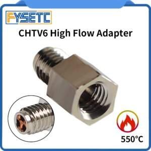 For V6 / RapidoHot End Upgraded V6 Plus Adapter To Increase the Flow Kit Support High TemperatureResistance and High Speed