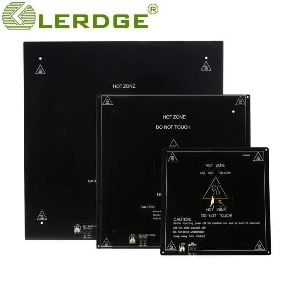 LERDGE 3D Printer Parts 3mm Aluminum Substrate Hotbed MK2A Heated Hot bed Plate Heating Platform Accessories 220mm 310mm