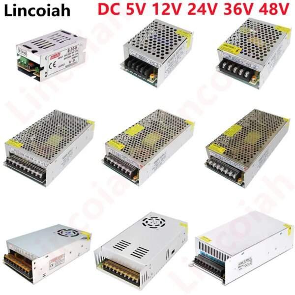 High-Efficiency Switching Power Supply 5V-60V | 60W-600W Adapters for LED Strips & CCTV | AC 100-240V SMPS