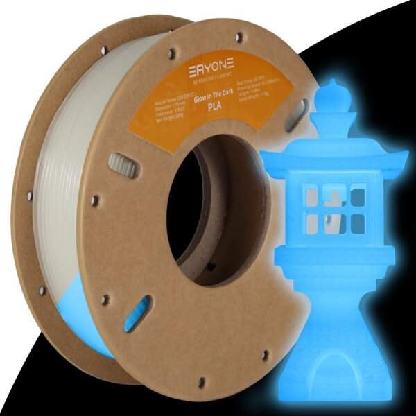 Buy Eryone 250G Glow In The Dark PLA Filament 1.75mm – High Quality 3D Printing Material with Fast Shipping