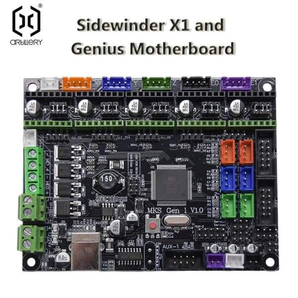 3D Printer Artillery Sidewinder X1 And Genius Motherboard With Firmware PCB Board Cable Kit 3D Printer Accessories