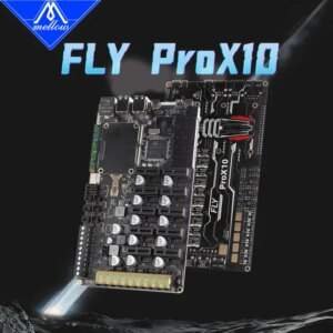Mellow High-speed Fly ProX10 V1.0 Board HV 10 Axis 32Bit 550MHz For Uart Spi 3D Printer Klipper/RRF Raspberry Pi CM4 Canbus