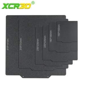 XCR 3D Printer Parts PEI Powder Coated Frosted Spring Steel Sheet Build Plate Base 220/235/310/410mm Heat bed Print For Ender 3