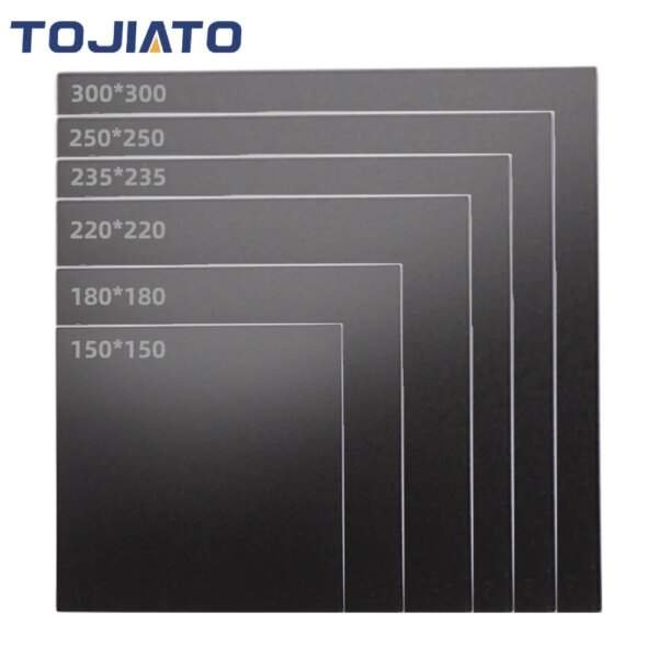 4pcs Heated Bed Sticker 250/300mm Printing Build Sheet Build Plate Sticker 3D Printer Tape Platform Sticker Hot bed Big Surface