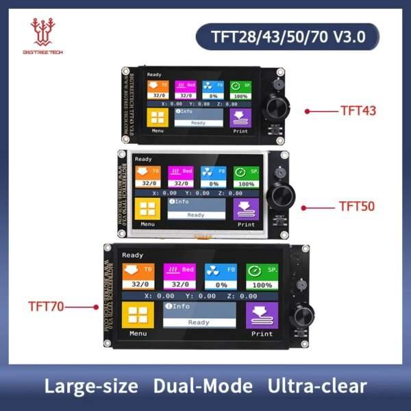 BIGTREETECH TFT43 TFT50 TFT70 TFT28 V3.0 Touch Screen 12864LCD 3D Printer Parts TFT35 MKS TFT70 For Ender 3/5 SKR V1.4 MINI E3