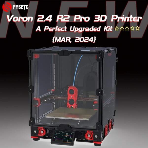 FYSETC Voron 2.4 R2 Pro CoreXY 3D Printer Kit - Upgraded CNC TAP Hollow Rail & SB Extruder for High-Quality Printing