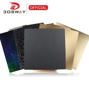 3DSWAY 180/220/235/257/310mm Double Side PEI Spring Steel Sheet Smooth Texture PET PEO PEY Build Plate Magnetic 3D Printer Part
