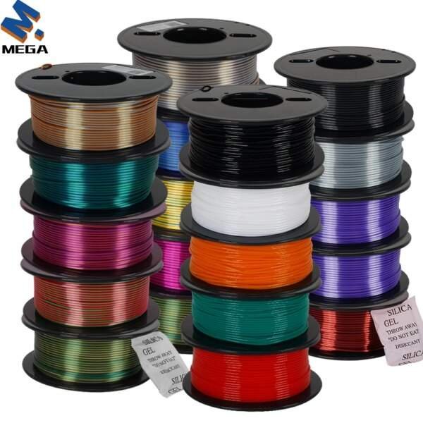 200G TPU Tricolor PLA dual color Silk pla 3D Printer Filament 3D Printing Plastic Material 1.75mm Spool No Bubble Multicolor