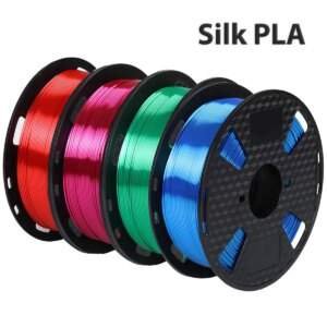 Silk PLA Printer Filament Materials Red Green Blue Black Silk 3D Printer Filament Printing wire Vacuum Packaging 250g 1.75mm