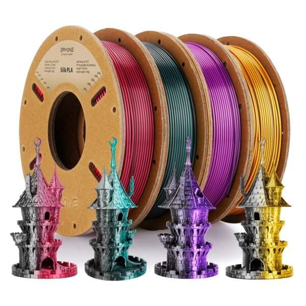 ERYONE 250G Dual-Color Matte Silk/Tri-Color Silk/ PLA Filament 1.75mm ± 0.03 For 3D Printing Fast Shipping